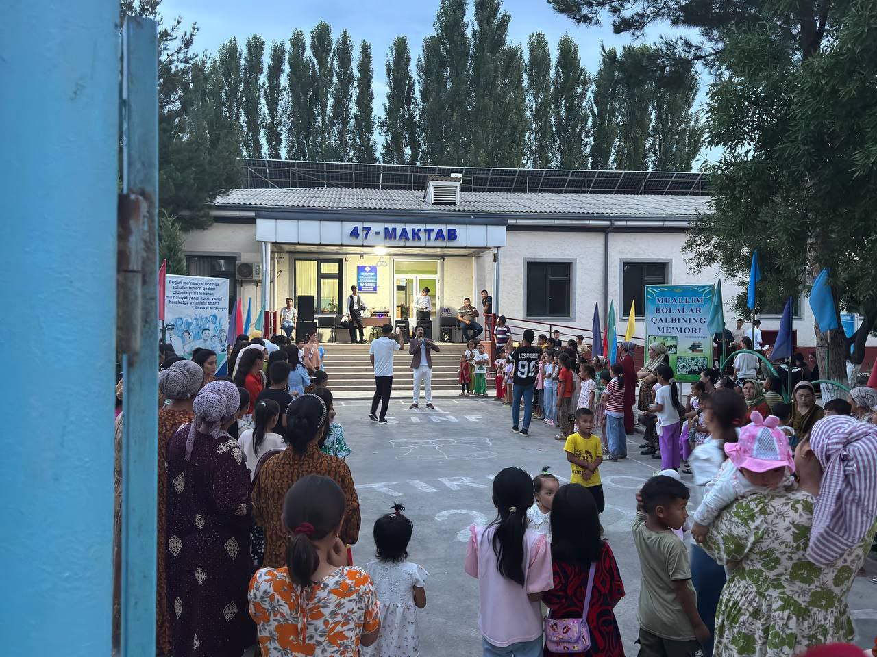 Pop tumani Qoʻshtepa maxallasidagi 47- maktabda yoshlar oqshomi tashkil etildi